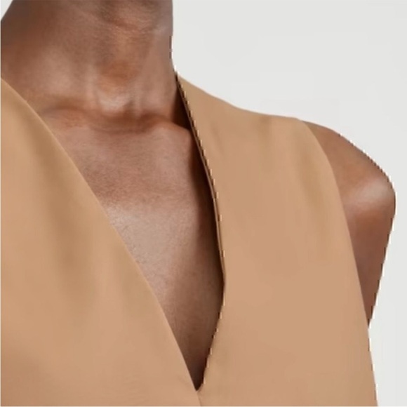 NWT EVERLANE The Structured Jumpsuit Toasted Coconut Tan Camel Size 4 - Picture 2 of 12